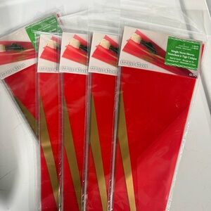 Red flower single stem sleeves